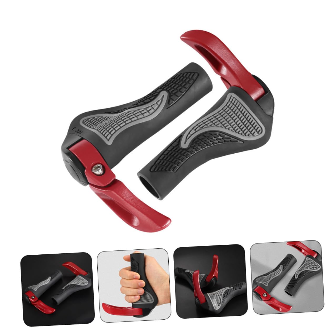 TOYANDONA Housse De Guidon en Alliage D'Aluminium Poignées De Vélo Poignées De Vélo Guidons De Montagne pour Guidon De Vélo Housse De De Guidon Poignées De Vélo en