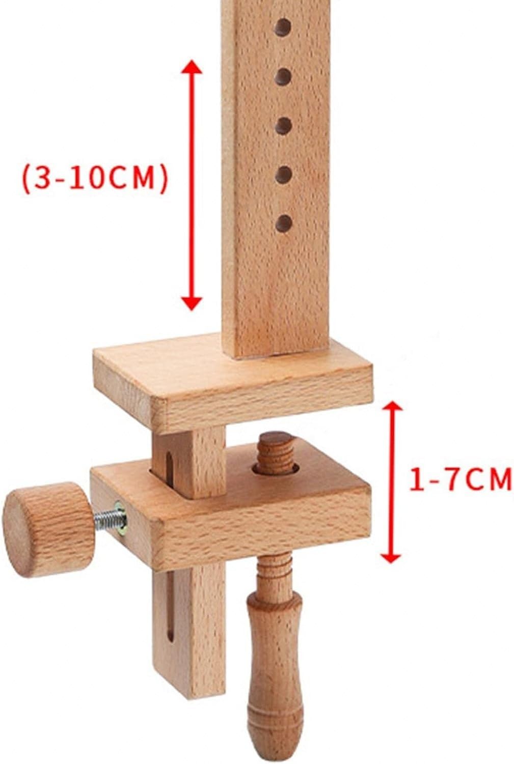 Soporte de Mesa Giratorio para Bastidor de Bordado de Madera con Abrazadera para Punto de Costura y Manualidades, Bend, Bend