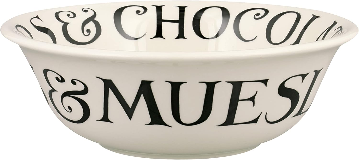 Black Toast Cereal Bowl