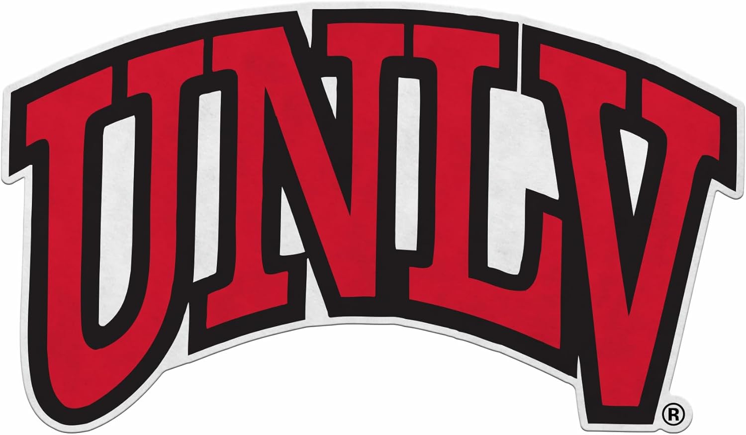 Rico Industries NCAA Nevada–Las Vegas Rebels Shape Cut Pennant - Home and Living Room Décor - Soft Felt EZ to Hang