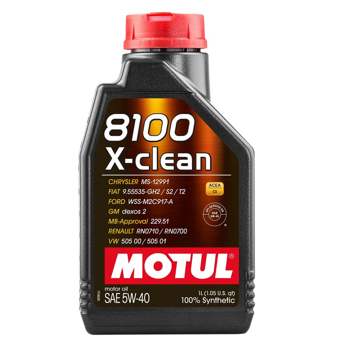 Amazon.com: Motul 8100 X-clean 5W-40 Full Synthetic Motor Oil with