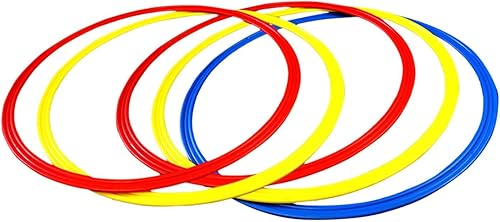 Anillos de entrenamiento de agilidad, resistentes, prácticos, multiusos, portátil, gimnasio en casa para atleta, niños, entrenador de fútbol,