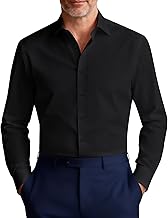 J.VER Mens Long Sleeve Dress Regular Fit Shirts for Casual Work Office Wedding