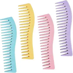 Pente de plástico para corte de cabelo, penteado, feminino, masculino, pente de cabeleireiro