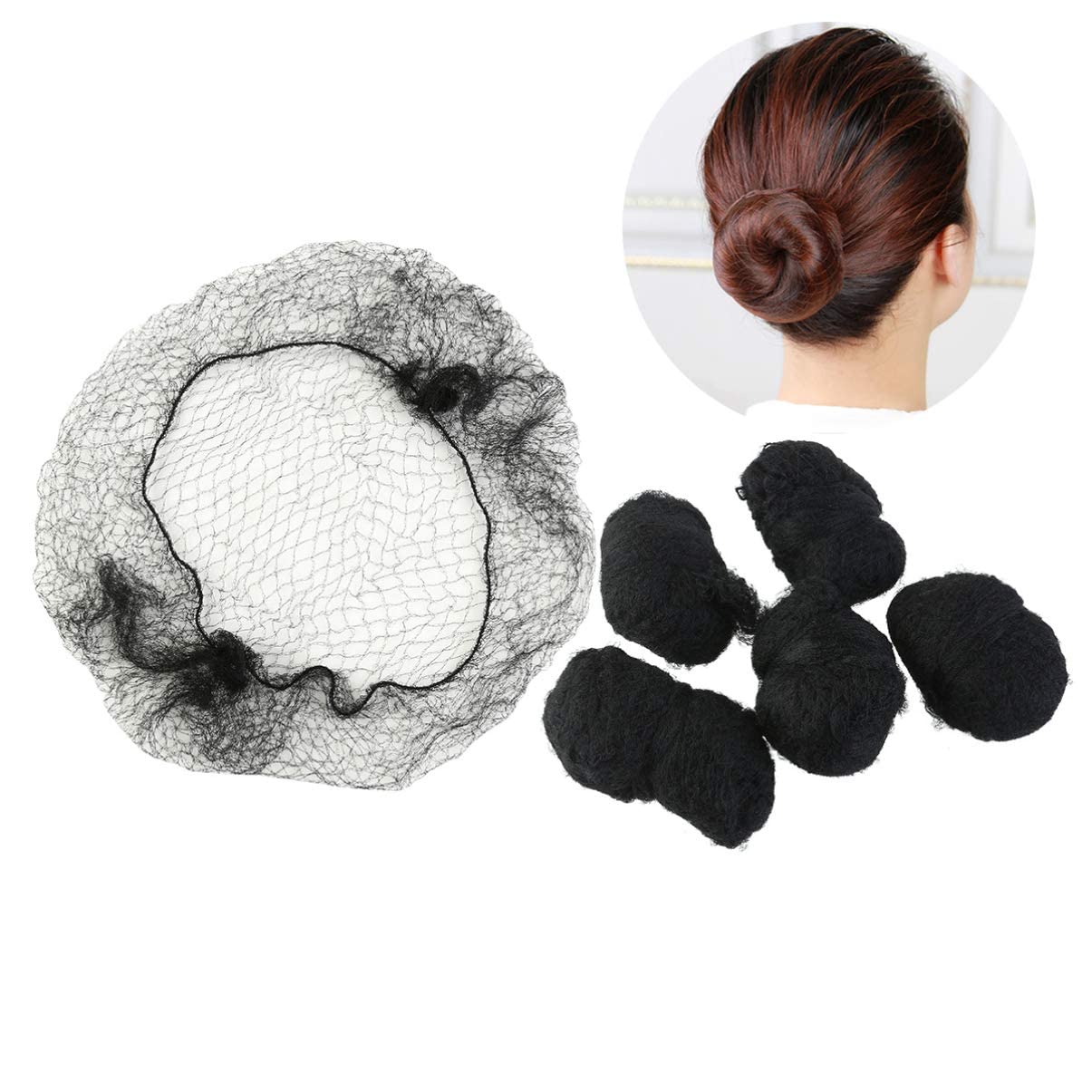 Hair Nets 100Pcs Invisible Elastic Edge 
