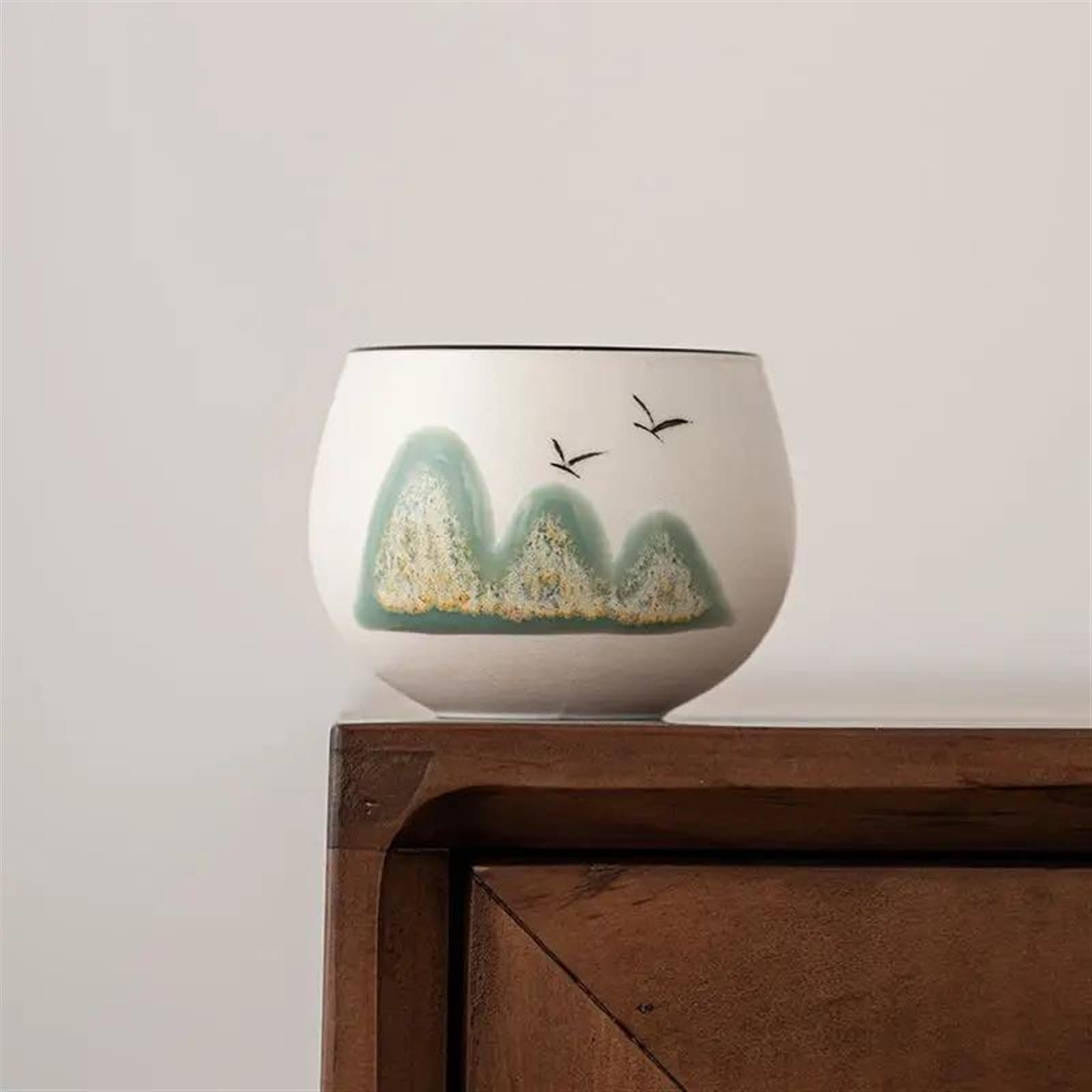 Teeservices, chinesische Teetasse, Festivalgeschenk, Teeservice, Einzeltasse, Weintasse, Keramik-Teeschale, Teeverkostung, Meistertasse, Geschenkbox, Handgeschenk, Reise-Teese(C)