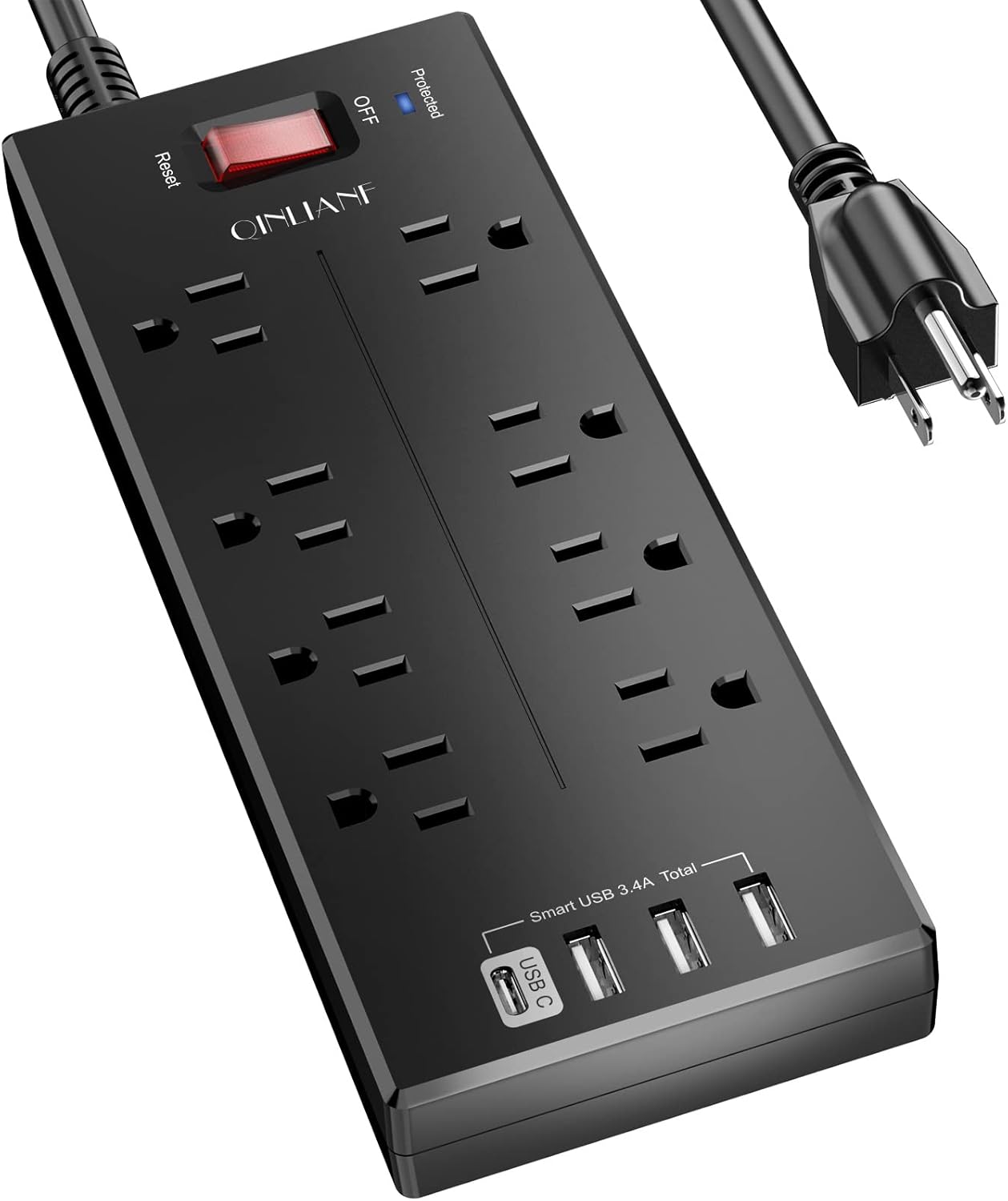 Surge Protector Power Strip QINLIANF 6 Ft Nepal Ubuy