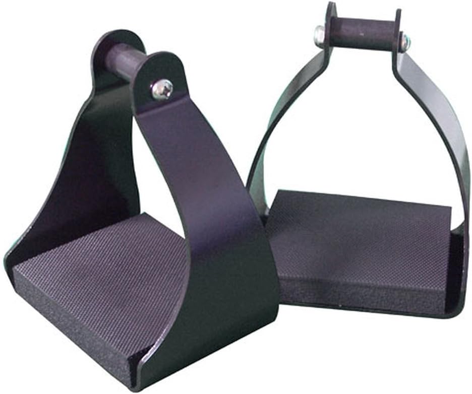 Shenandoah Western Stirrups, Trail Stirrups for Saddle Western, Endurance Stirrups for Grip, Stability & Shock Absorption, Trail Riding, Schooling, Relieves Knee, Ankle & Hip Stress