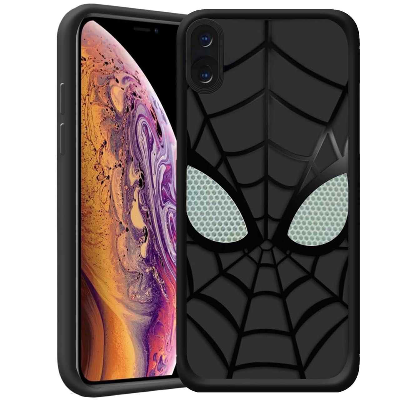 MARVEL ブラックパンサー iPhone X/Xs ケース Apurb Store for iPhone X, iPhone Xs Marvel Spider Man Black White