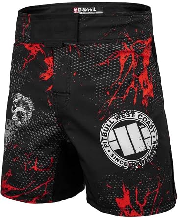 PITBULL - Gym Shorts Performance Pro Plus Blood Dog II, Mens Training Shorts, Lightweight Shorts Sports, Exercise