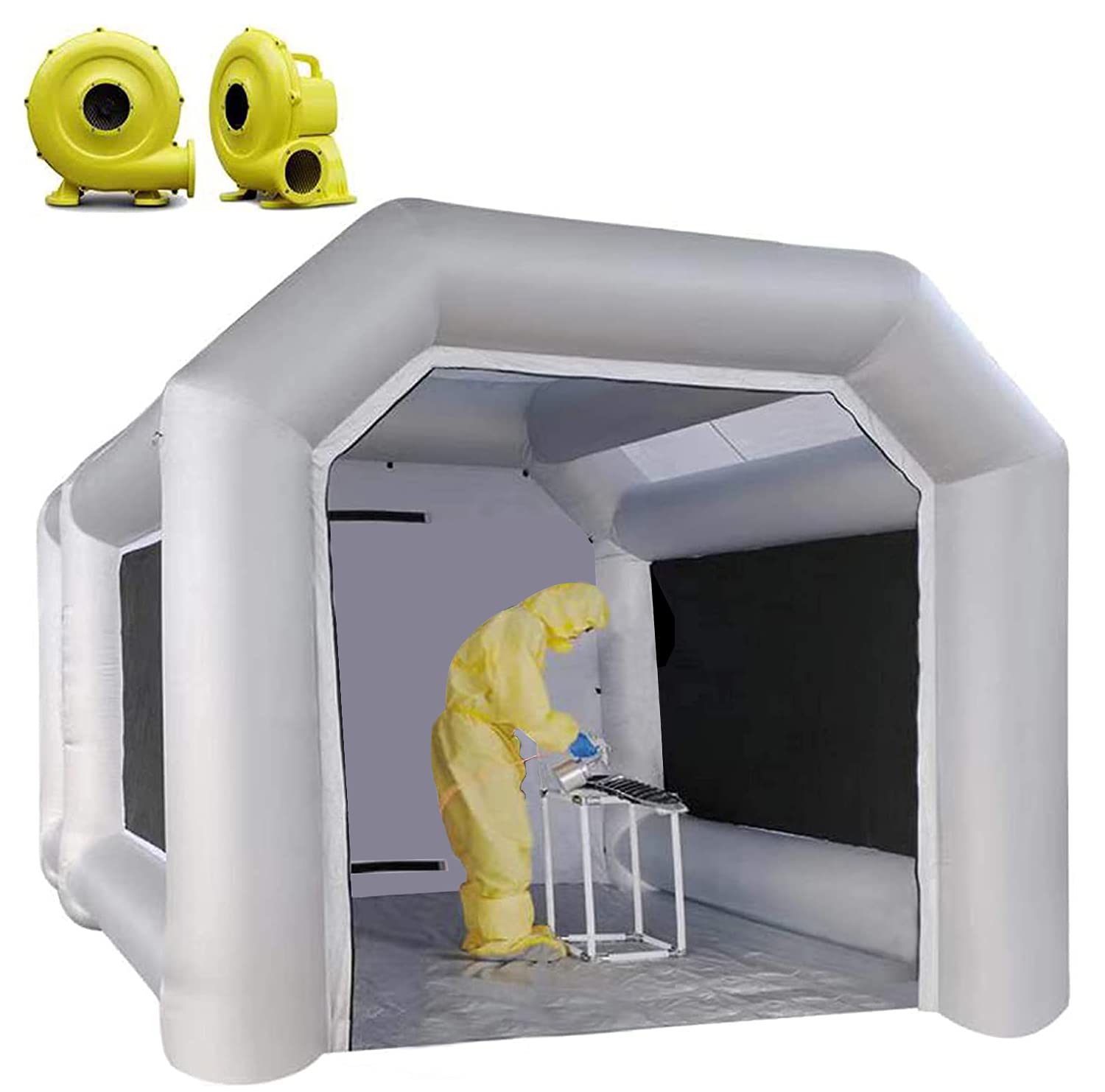 Buy FLAPKWAN Inflatable Paint Booth 13x10x8Ft with 450W+450W Blowers