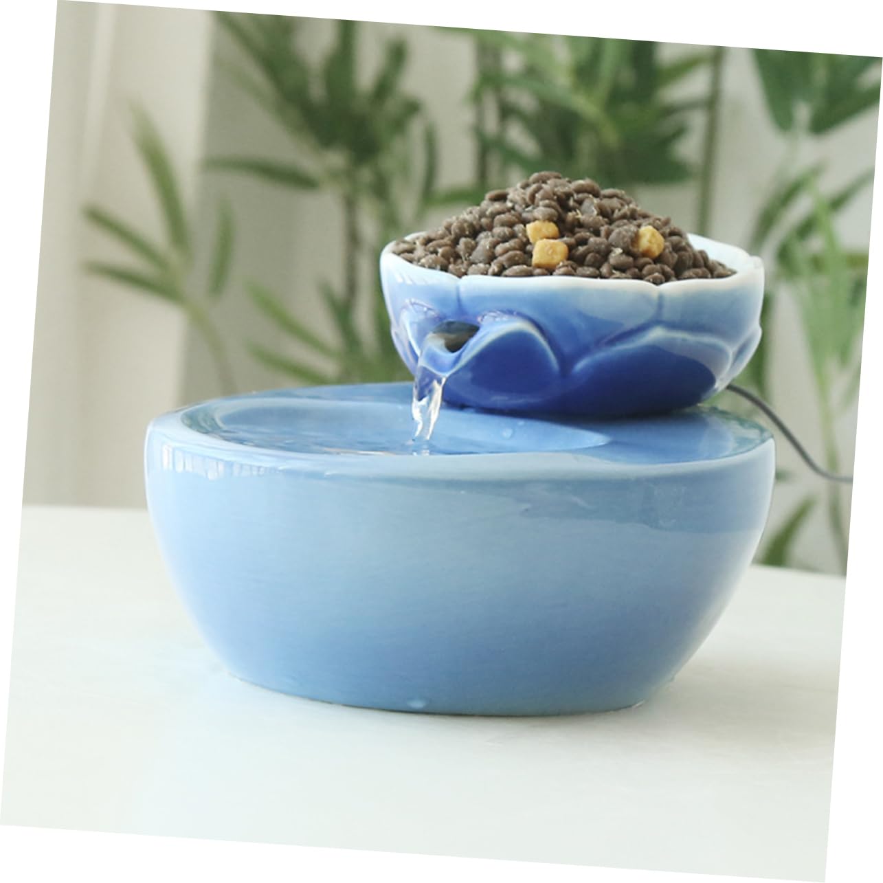 Dispenser Automatico in Materiale 1,5 l Antispreco per Gatti e Cani, Dosatore D’Acqua Filtrante da Casa