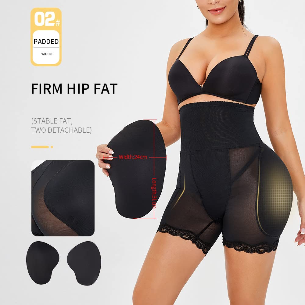 Mutande Push Up Donna - Guaina Modellante S-6Xl per Donna, Cintura Modellante A Vita Alta, Modellante per Fianchi, Glutei, Cosce, Modellante, Controllo della Pancia, Taglie Forti
