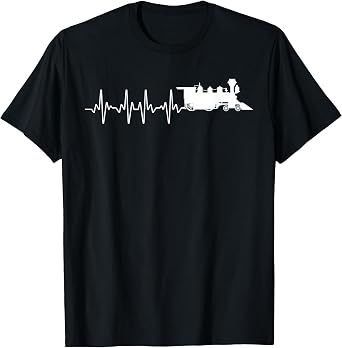 Cool Train Art for Men Boys Locomotive Model Train Collector T-Shirt
