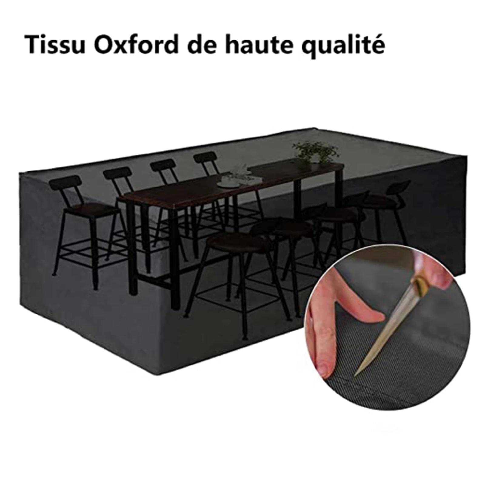 UKIXOM Housse Salon De Jardin Exterieur, Housse Table De Jardin