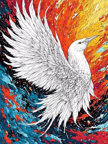 Broderie Diamant Kit Complet Oiseau - Peinture diamant adulte grand format 70x100cm R-465