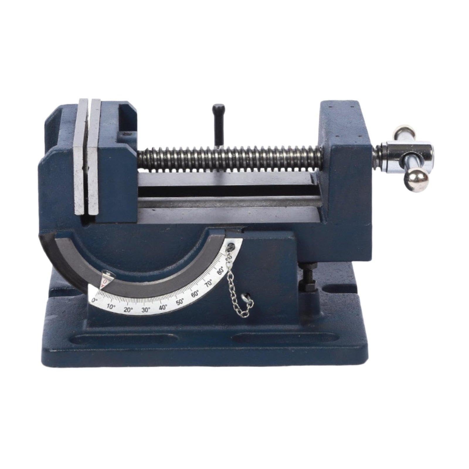 Morsa Inclinabile per Banco Da Lavoro Vite Regolabile Struttura Solida in Ghisa Movimento a Utilizzo Preciso Adatta per Progetti Falegnam, 3inch