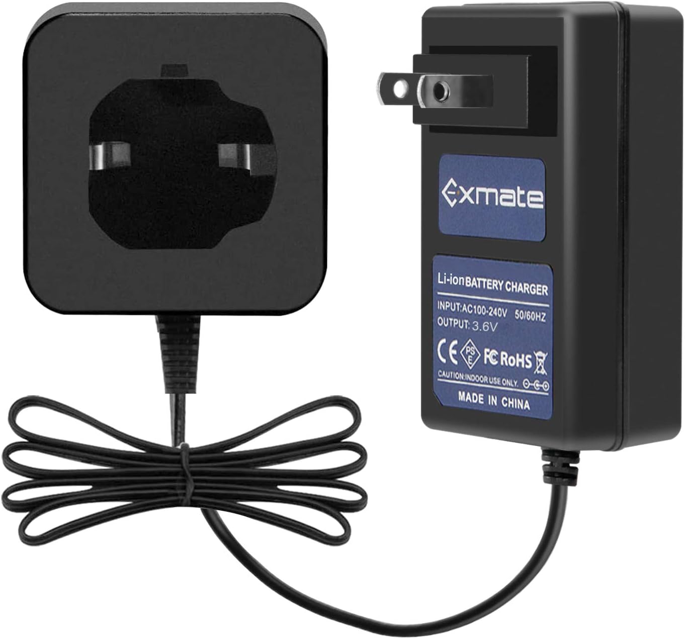 3.6V Lithium Battery Charger Compatible with Hitachi EBM315 326263 326299 DB3DL DB3DL2 Li-ion Pod Style Battery