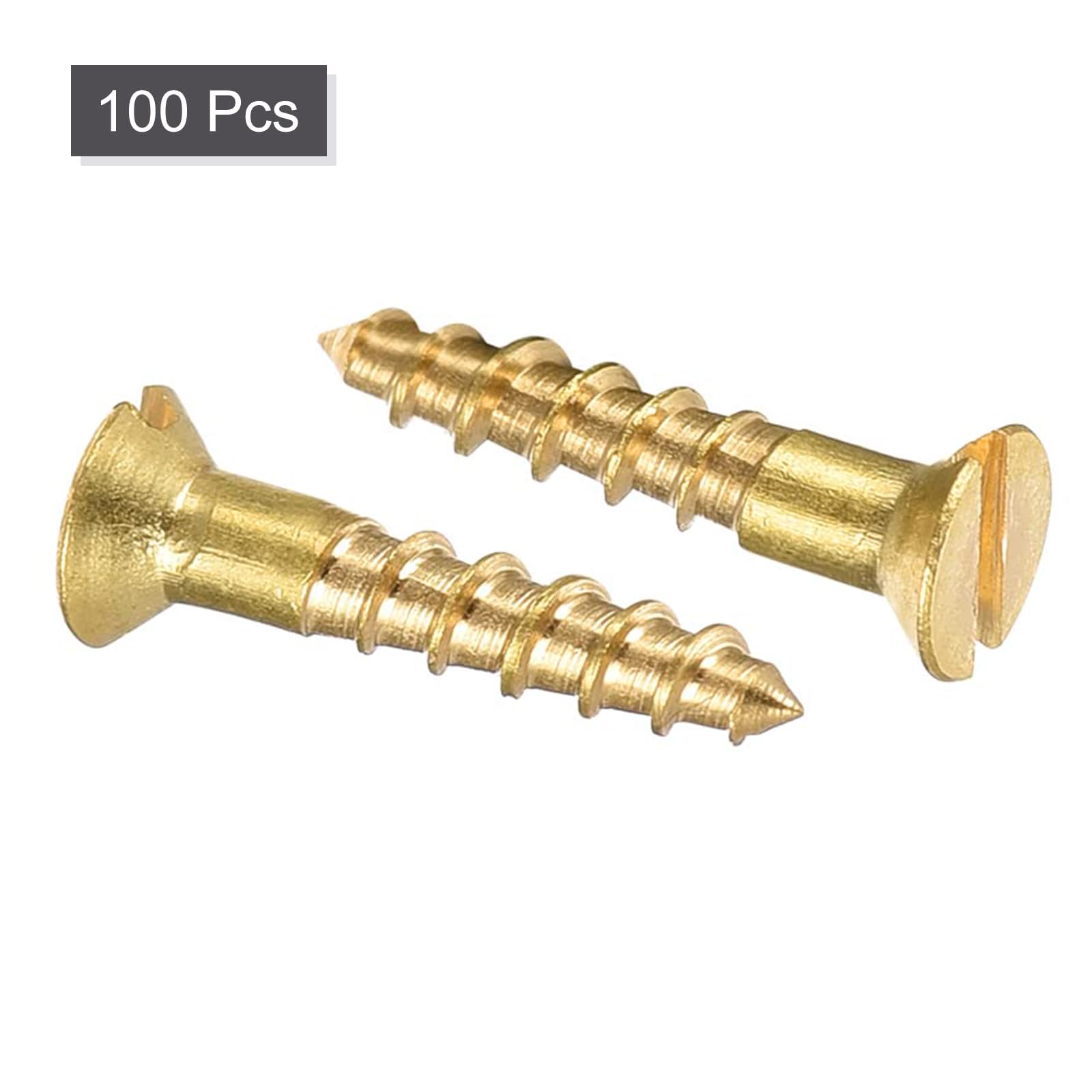 TA-VIGOR 100Pcs Self Tapping Screws, M2 Slotted Flat Head Screw, 10mm Round Head Slotted Tapping Screws - Image 3