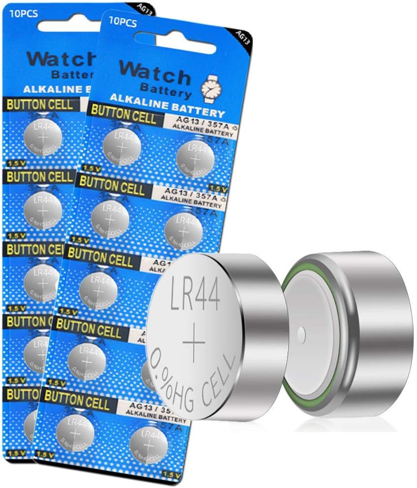 Cotchear 20Pcs AG13 LR44 357A S76E G13 Alkailine Button Cell Battery Batteries1.5V