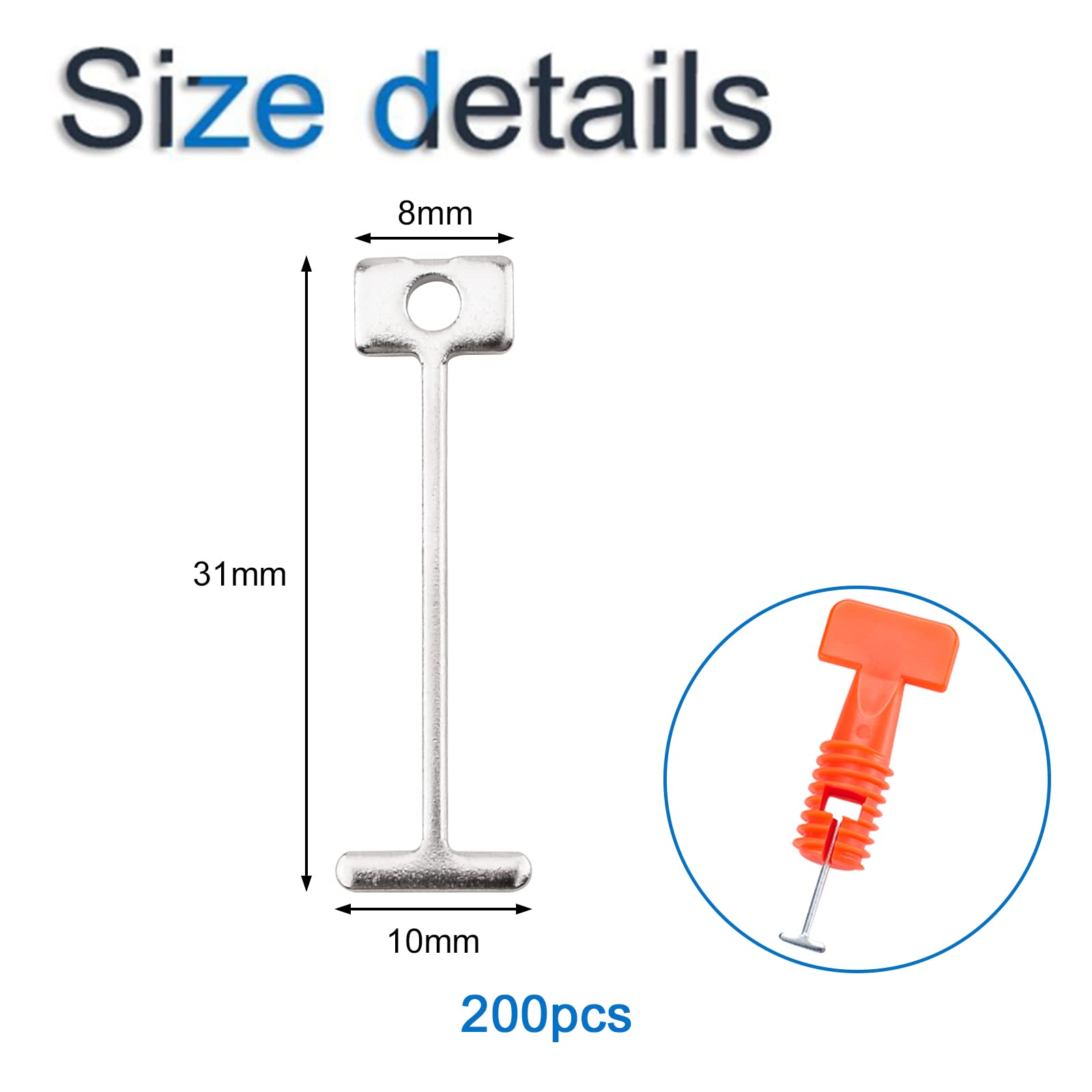 200 Pezzi Spilli A T In Acciaio Inox - 26mm, Per Cucito, Maglieria E Blocking - Foto 7