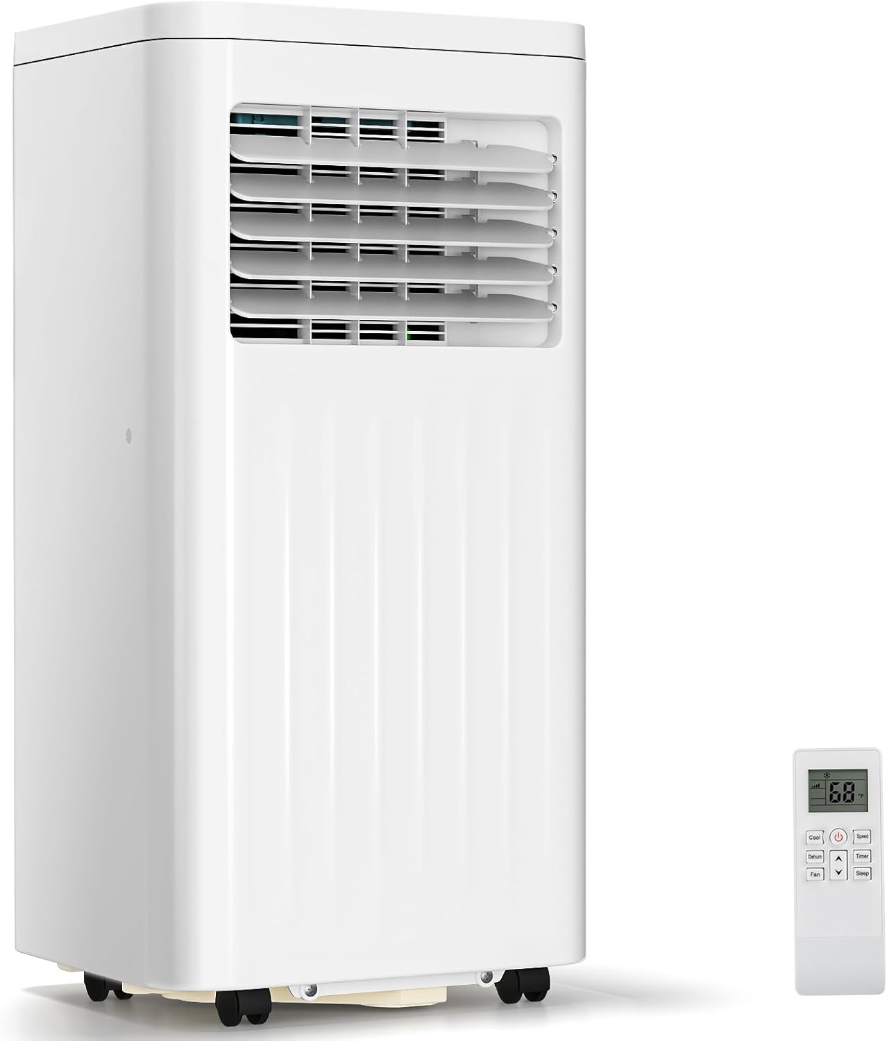 ZAFRO Portable Air Conditioners, 10000 BTU, 3 in 1 Portable AC Unit with Window Kits, Fan & Dehumidifier Modes, Cools up to 450 Sq.Ft, LED Display/Remote Control, 24H Timer for Living Room, Bedroom