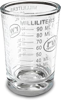 Rattleware 3 Oz Measuring Shot Glass - Premium and, Perfect for Bar Cart and Gatherings, Clear, 1 Piece