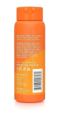 Miniatura 6 de Carpe Polvo de ingle sin sudor (para mujeres)  Diseñado para una máxima absorción del sudor  libre de desorden y fricción, deja de rozar