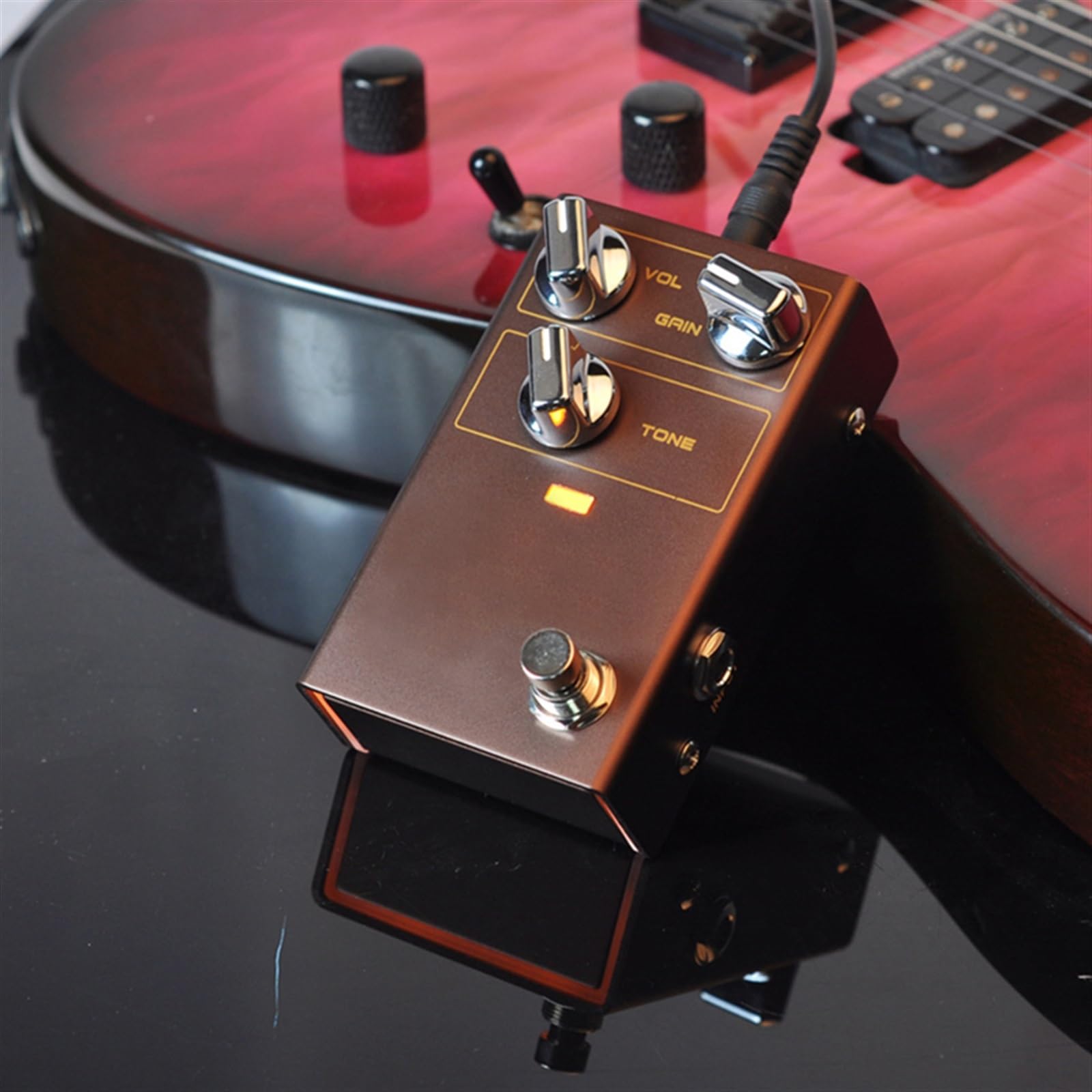 efekty gitarowe Pedał Efektów Gitarowych Efekt Pedału O Wysokim Wzmocnieniu Do Gitary Elektrycznej Pedał Przeciążeniowy Akcesoria Gitarowe
