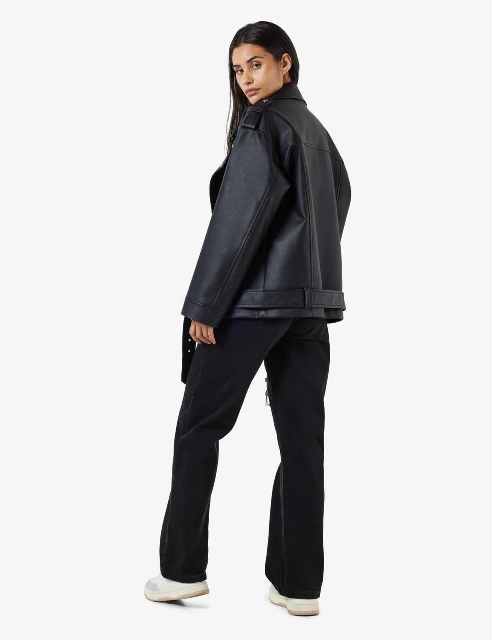 Noisy May Nmpaulina Noos - Giacca Da Motociclista Oversize Giacca in ecopelle Donna