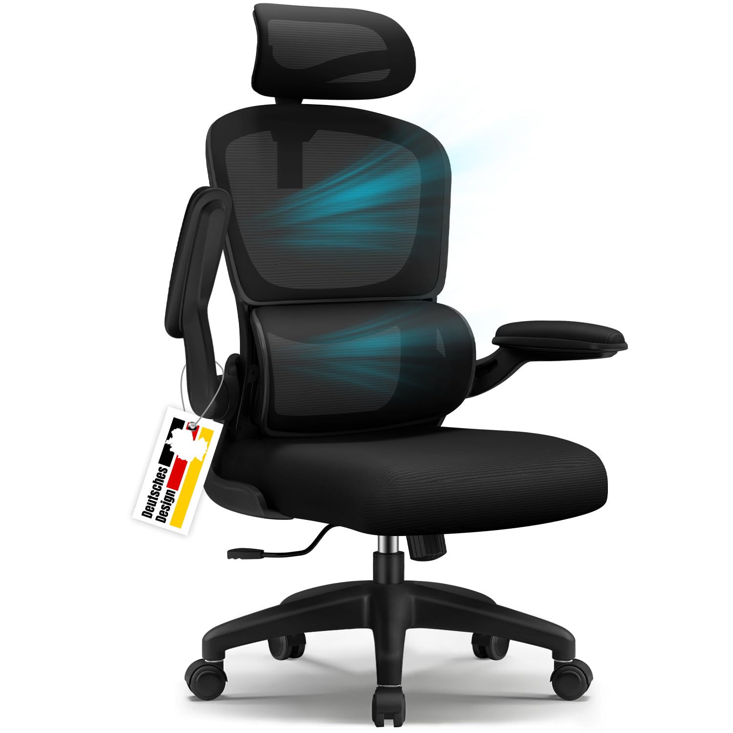 Bürostuhl, Bürostuhl Ergonomisch, Schreibtischstuhl mit Segmentierter