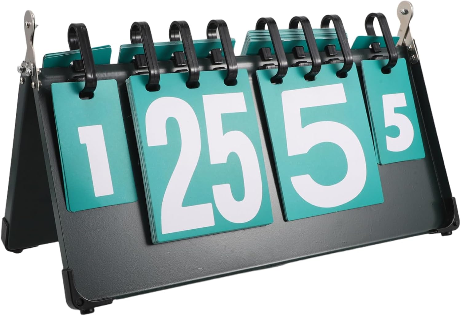 Portable Tennis Scoreboard Steel Plate Competition Scorekeeper Flip Score Cards for Sports