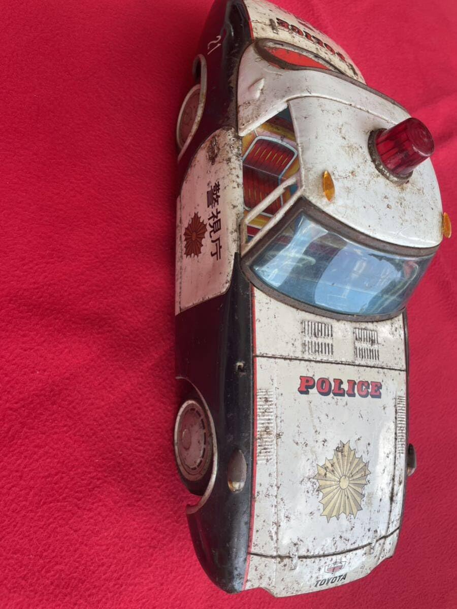 アサヒ玩具　ブリキ　警視庁パトロールカー　トヨタスポーツ800 ヨタハチ アサヒ玩具 ブリキ 警視庁パトロールカー トヨタスポーツ800