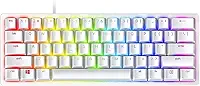 Teclado Mecânico Gamer Razer Huntsman Mini-Click Optical Purple Switch, Mercury Branco