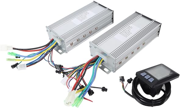 36V 48V 1000W 38A Motor Controller, Electric Conver Kit, Dual Drive Controller with P3H Di Panel for 22.2mm Handle, DIY Modification for Electric s and Scooters