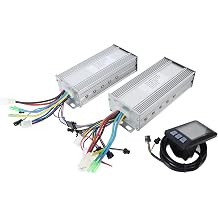 36V 48V 1000W 38A Motor Controller, Electric Conver Kit, Dual Drive Controller with P3H Di Panel for 22.2mm Handle, DIY Modification for Electric s and Scooters