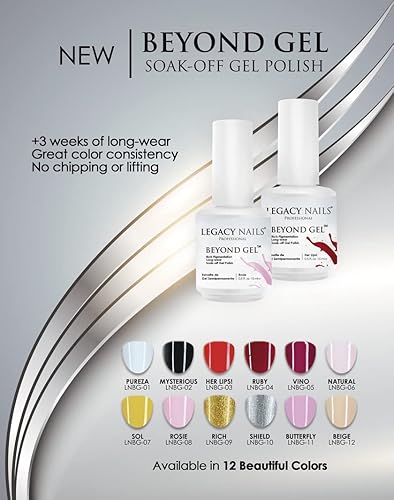 Miniatura 5 de LEGACY NAILS Professional Beyond Gel Soak-Off - Esmalte de uñas de gel de cobertura completa, altamente pigmentado, esmalte de uñas de gel (BEYOND