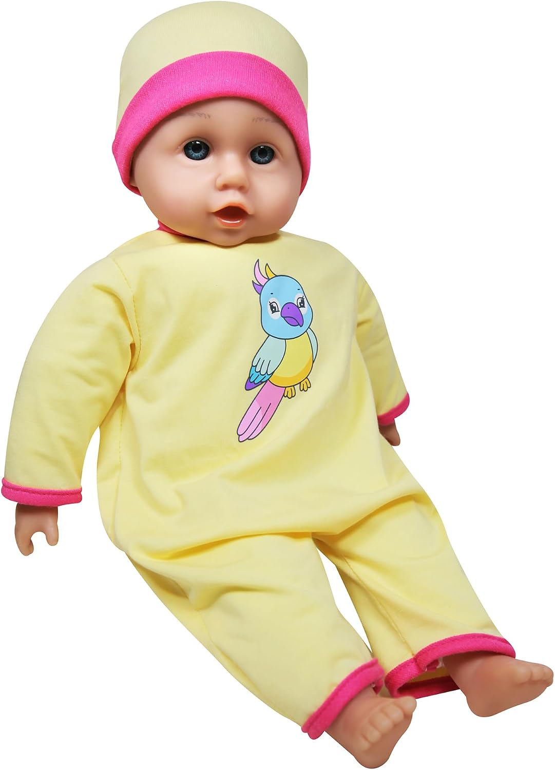 Lissi: Twin Highchair & Baby Dolls Set - Pink & Yellow - Includes 2 14" Dolls & Outfits, Feeding Accessories, Double Seat Highchair, Kids Ages 2+