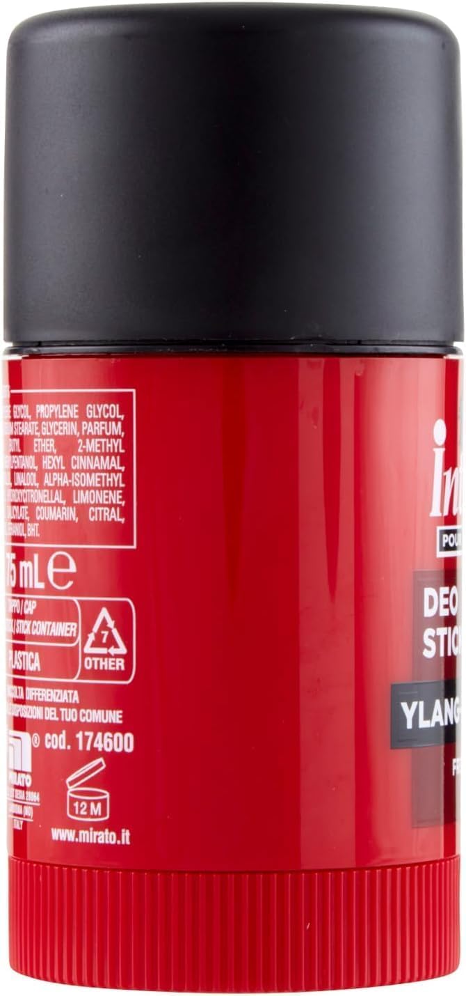 Pour Homme Deodorante Stick Ylang-Ylang, Freschezza Attiva, 75 ml (75ml (6 Stick))