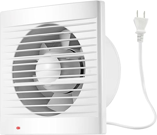 Extractor de ventilación de 4 pulgadas, 55CFM 12 W, ventilador extractor de ventilación de montaje en pared para cocina, baño, taller, garaje (cable disponible en Yaxa El Salvador