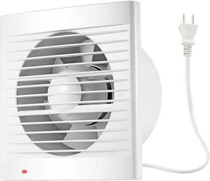 4inch Extractor Exhaust Fan | 55CFM, 12W, Window Wall Mount, ETL US Cord, For Kitchen Bathroom Workshop Garage