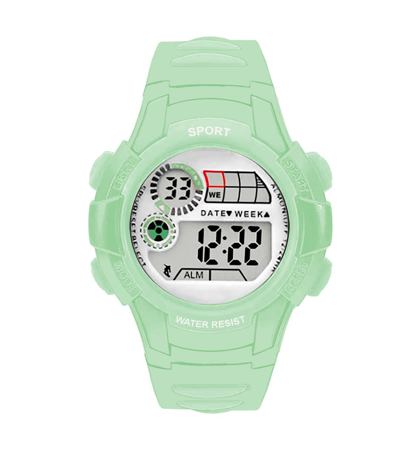 Digital Dial 34mm Size 3ATM Water Resistant, LED Night Light, Multiple Functions Stylish Kids Watch for Boys & Girls-WF123-X-image-46