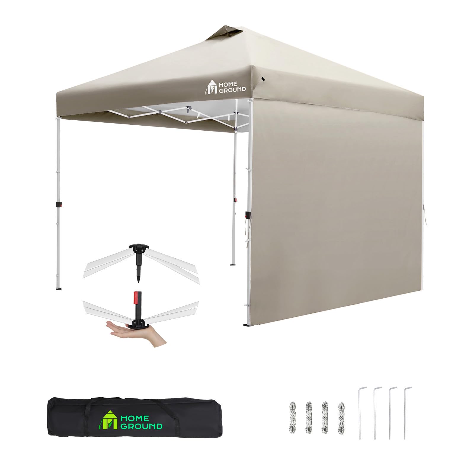 Amazon | HomeGround ワンタッチ タープテント 2m×2m 【センターロック