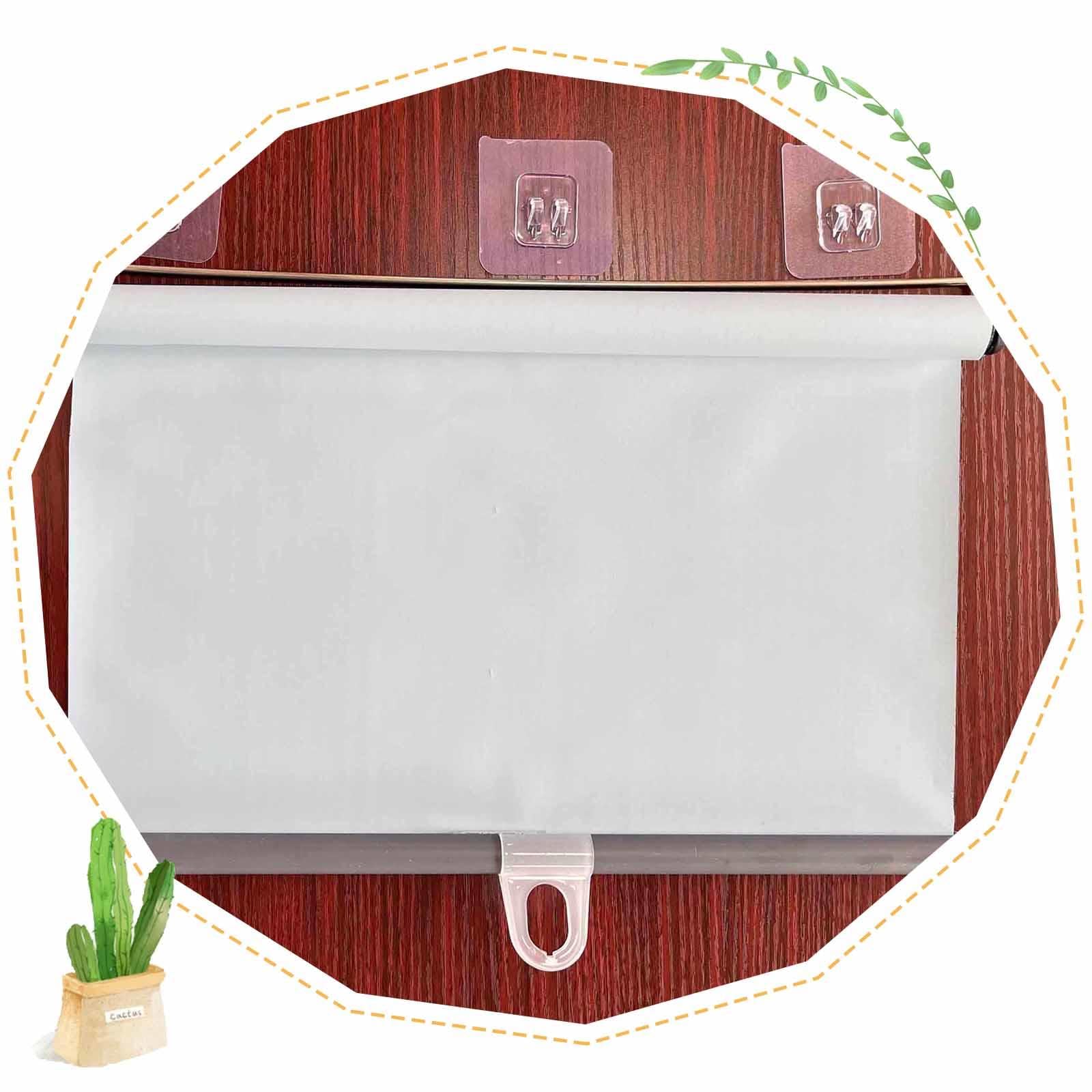 Tende A Rullo Oscurante Retrattili,Tende Avvolgibile Senza Fili Per Finestre,Tende A Rullo Con Ventosa,Parasole Tenda A Rullo Temporanee Larghe 32-150cm,Non È Necessario Forare,White-107x200cm/42x79in