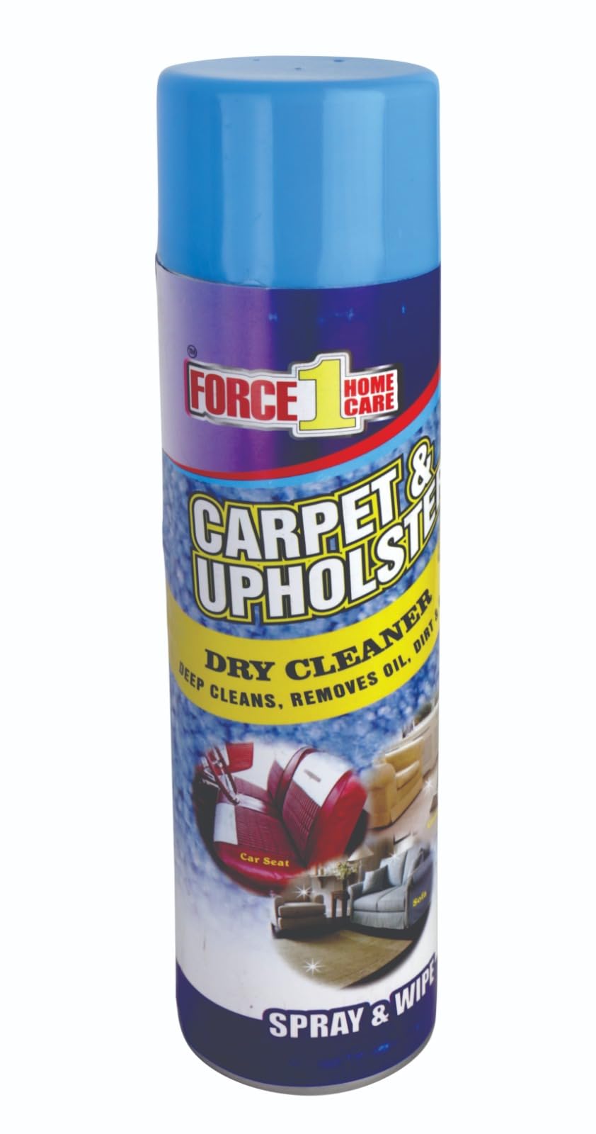 Force1 Carpet and Upholstery Dry Cleaner, 500 ml