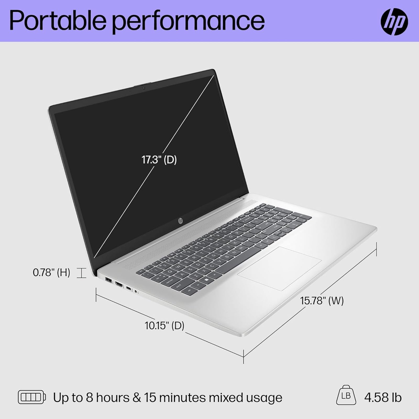 Amazon.co.jp: HP 17.3インチノートパソコン、FHDディスプレイ、AMD