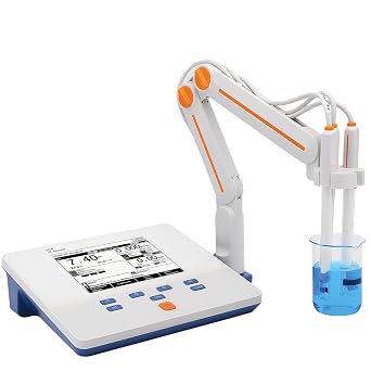 M300F Benchtop Multi Parameter Meter pH/EC/ISE/DO/Temp 0.01 pH Accuracy 15 Point Calibration Manual/Auto Temp Compensation USB RS-232 GLP Lab Water Quality Analyzer