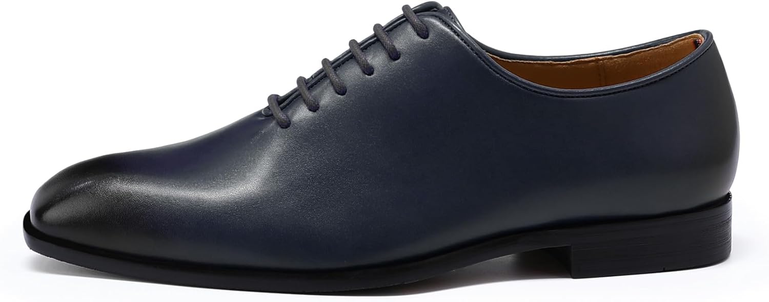 AUSTIN MILL Mens Dress Shoes Plain Toe Lace Up Oxfords for Business Work Wedding Office Prom - Image 3