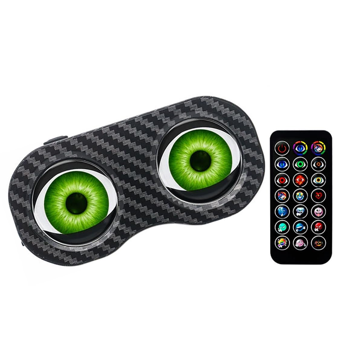 Feu arrière de vélo LED dynamique Demon Eyes, sans application, étanche, objectif 3D de type C, 20 modes, télécommande, feu arrière LED pour vélo, moto, idée cadeau