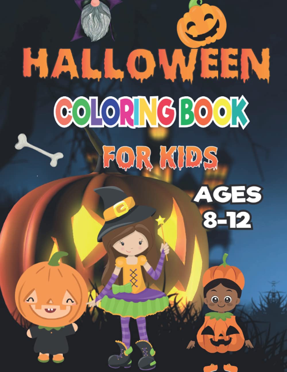 Halloween Coloring Book For Kids Ages 8-12